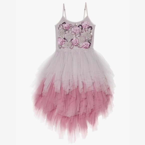 Tutu Du Monde Other - TTDM tutu du monde pink floral hi-low dress 10 11